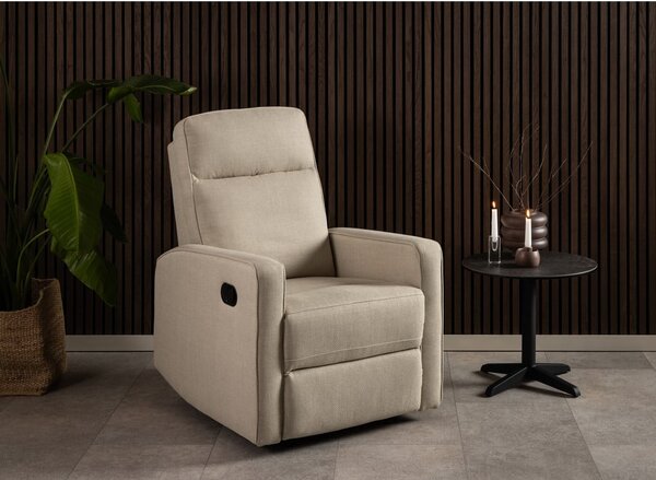 Poltrona relax beige Asila - Actona