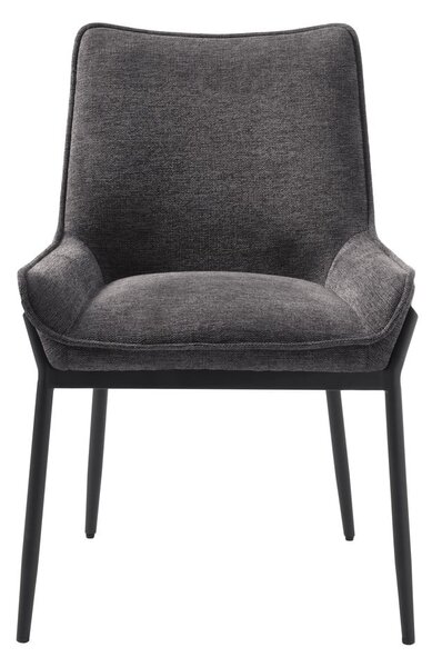 Sedia da pranzo grigio scuro Calgary - Unique Furniture