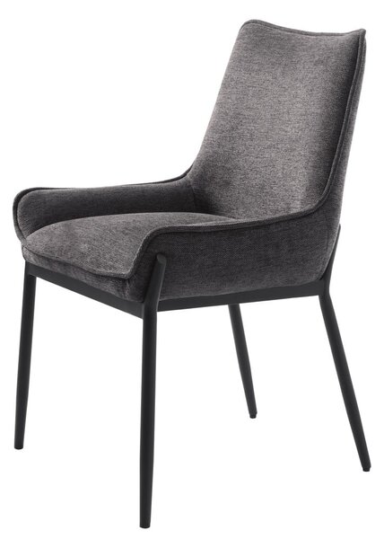 Sedia da pranzo grigio scuro Calgary - Unique Furniture