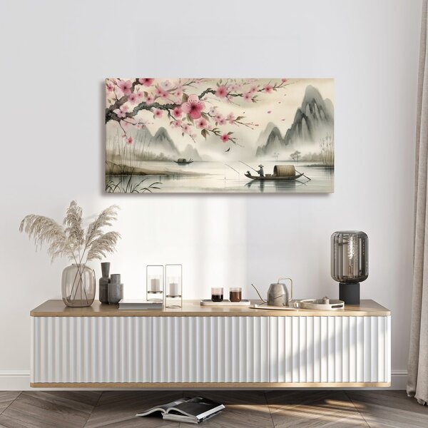 Quadro su tela – Pesca tranquilla in Asia