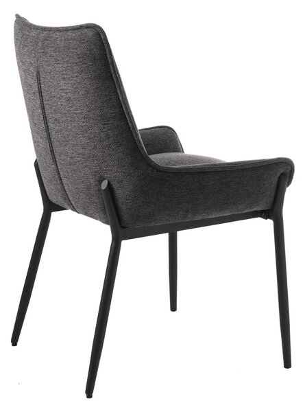 Sedia da pranzo grigio scuro Calgary - Unique Furniture