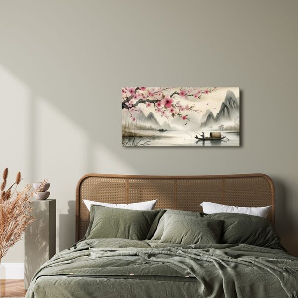 Quadro su tela – Pesca tranquilla in Asia