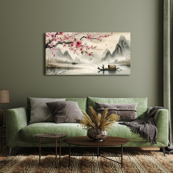 Quadro su tela – Pesca tranquilla in Asia