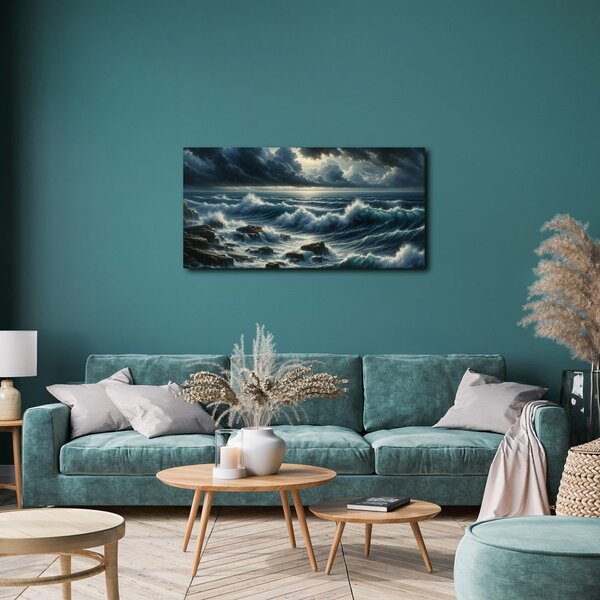 Quadro su tela – Onde in tempesta