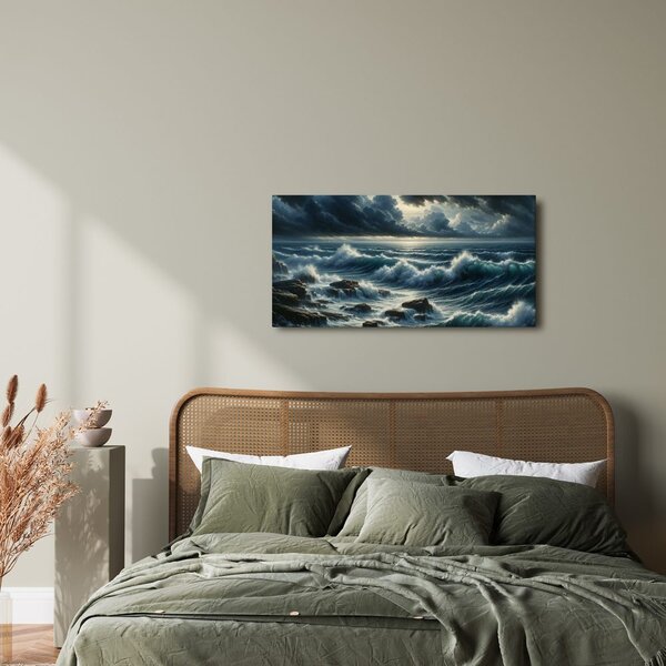 Quadro su tela – Onde in tempesta