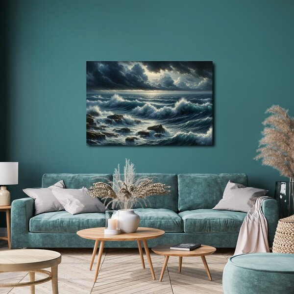 Quadro su tela – Tempesta sul mare