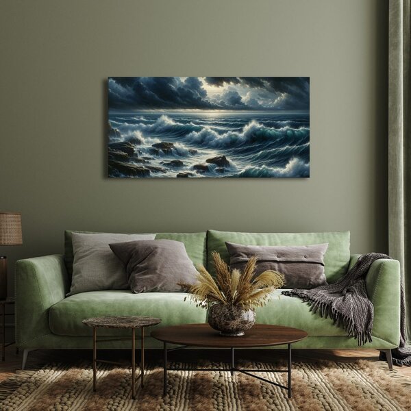 Quadro su tela – Onde in tempesta