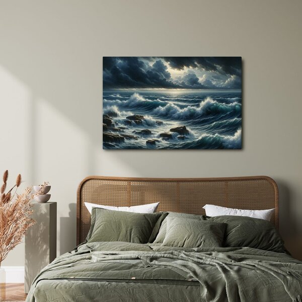 Quadro su tela – Tempesta sul mare