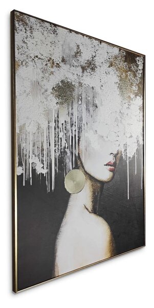 Quadro con elementi dipinti a mano 70x100 cm Mary – Styler