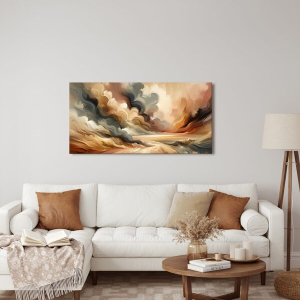 Quadro su tela – Nuvole vorticose al tramonto