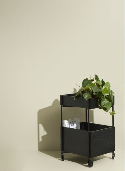 Carrello in legno di frassino su ruote 42x37 cm Fresh - Hübsch