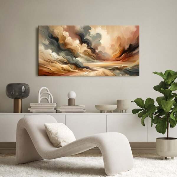 Quadro su tela – Nuvole vorticose al tramonto