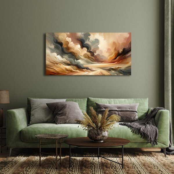 Quadro su tela – Nuvole vorticose al tramonto