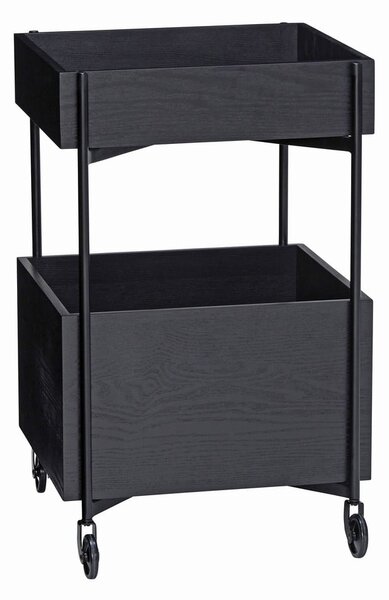 Carrello in legno di frassino su ruote 42x37 cm Fresh - Hübsch