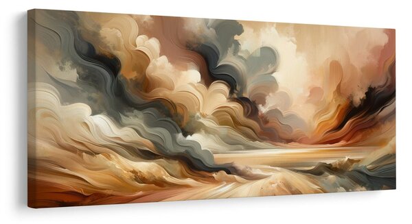 Quadro su tela – Nuvole vorticose al tramonto
