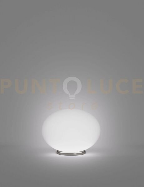 Lucciola lampada da tavolo p bianco satinato nickel satinato 1 luce