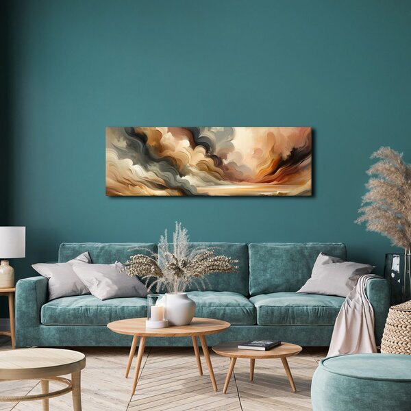 Quadro su tela – Cielo dorato e paesaggio ventoso