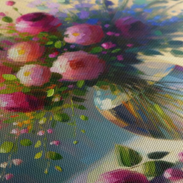 Quadro su tela – Mazzo di rose in un vaso