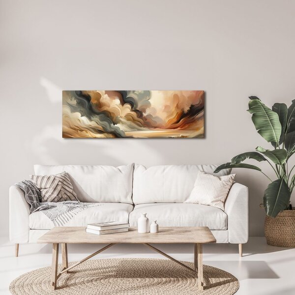 Quadro su tela – Cielo dorato e paesaggio ventoso