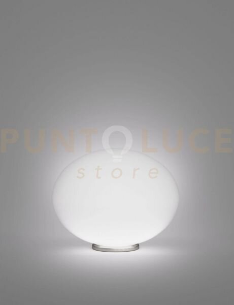 Lucciola lampada da tavolo g bianco satinato nickel satinato 1 luce