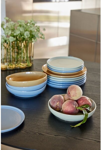 Piatto fondo color crema in gres ø 23 cm Amare - Hübsch