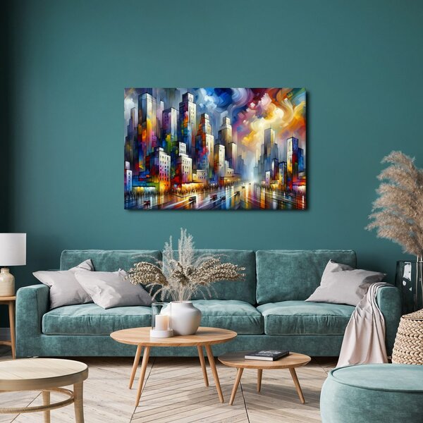 Quadro su tela – Città colorata