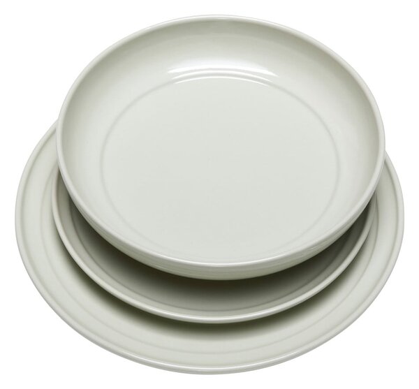 Piatto fondo color crema in gres ø 23 cm Amare - Hübsch