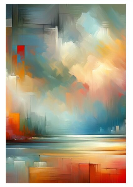 Quadro su tela – Luce nel caos dei colori