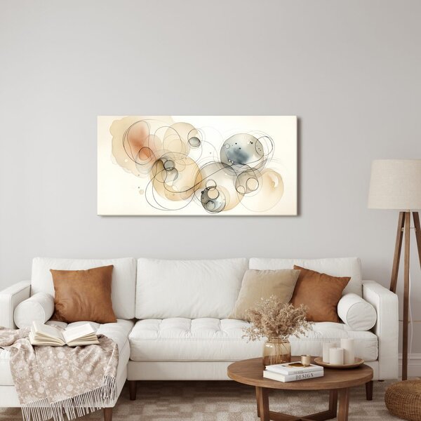 Quadro su tela – Astrazione circolare