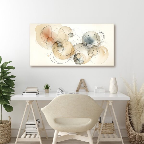 Quadro su tela – Astrazione circolare