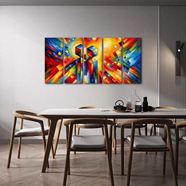 Quadri 5 pezzi – Energia dell’attimo