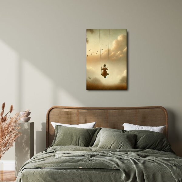 Quadro su tela – Sognare tra le nuvole