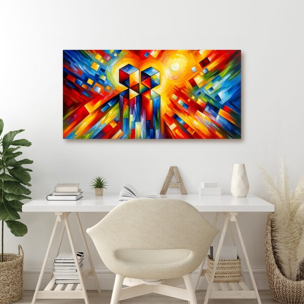 Quadro su tela – Abbraccio astratto