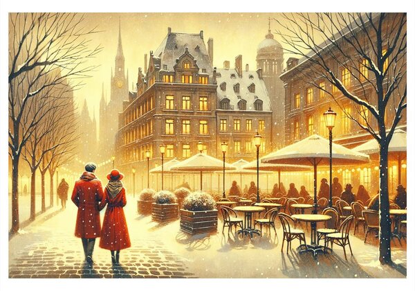 Quadro su tela – Romanza invernale