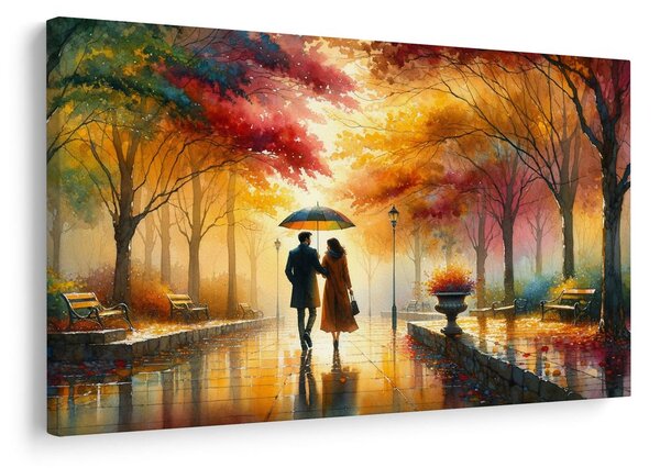 Quadro su tela – Romanticismo nel parco