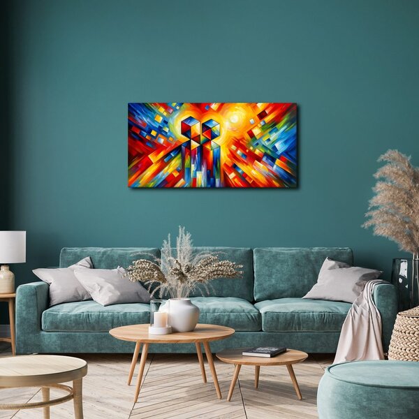 Quadro su tela – Abbraccio astratto