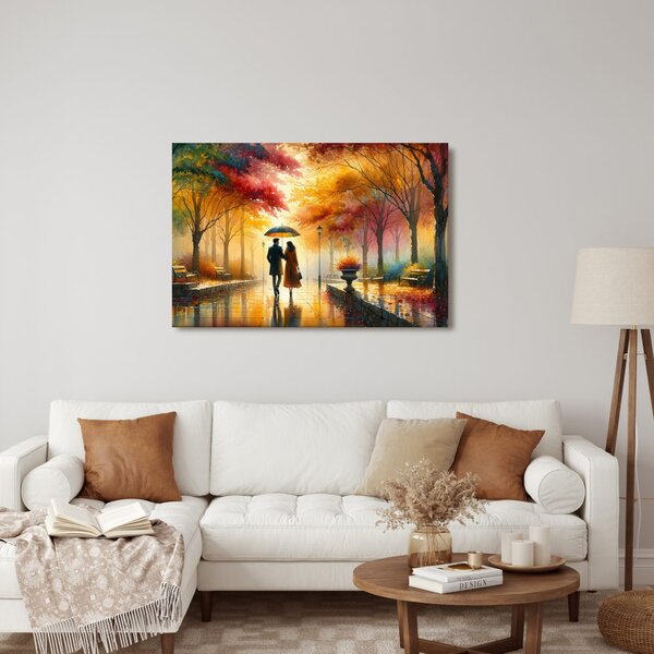 Quadro su tela – Romanticismo nel parco