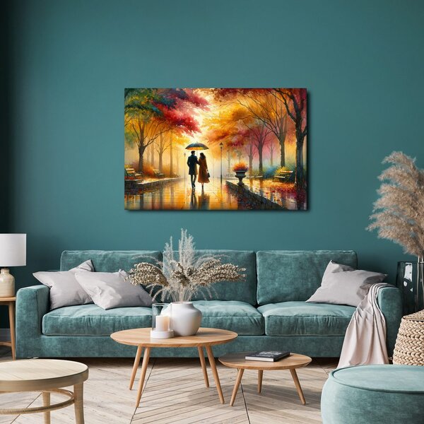 Quadro su tela – Romanticismo nel parco