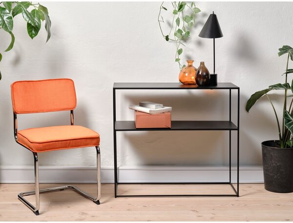 Sedia da pranzo in velluto a coste arancione Rupert - Unique Furniture