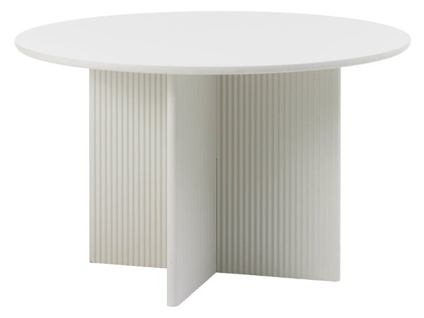 Tavolo da pranzo rotondo grigio chiaro ø 110 cm Palma - Unique Furniture