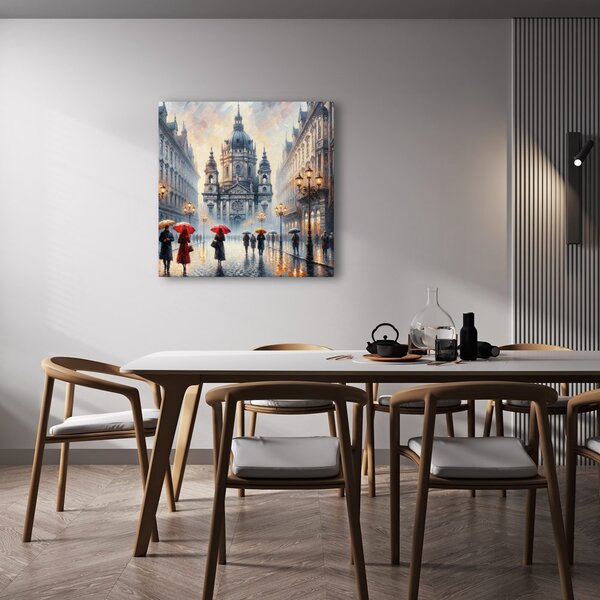 Quadro su tela – Cattedrale sotto la pioggia