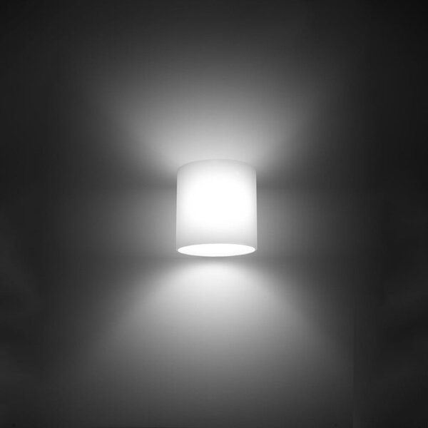 Lampada da parete bianca ø 10 cm Gino - Sollux