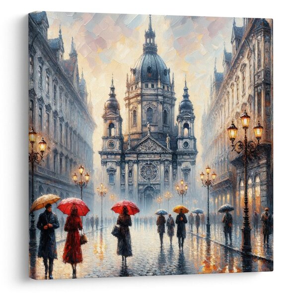 Quadro su tela – Cattedrale sotto la pioggia