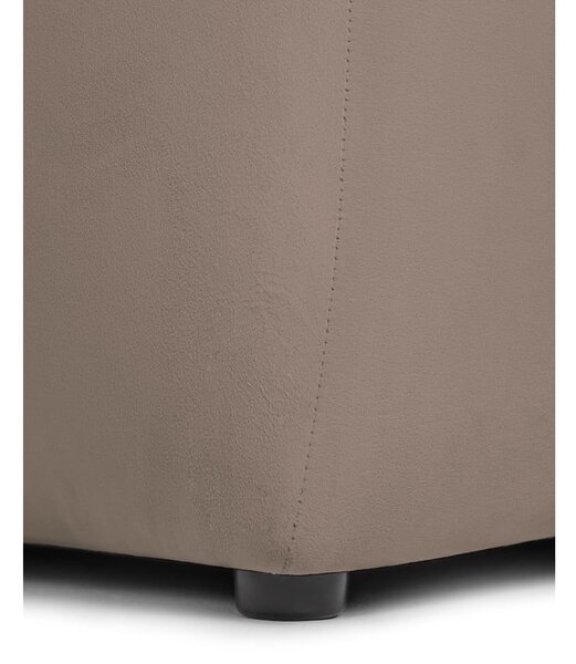 Divano grigio tortora con rivestimento in velluto 225 cm Cube – Bonami Selection