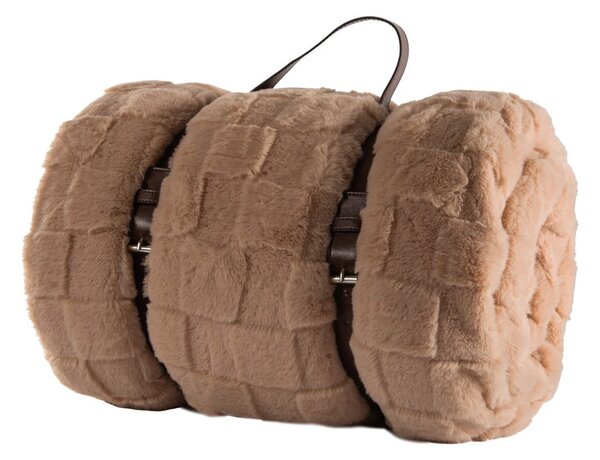 Coperta marrone in micropile 150x200 cm Rava – Tiseco Home Studio