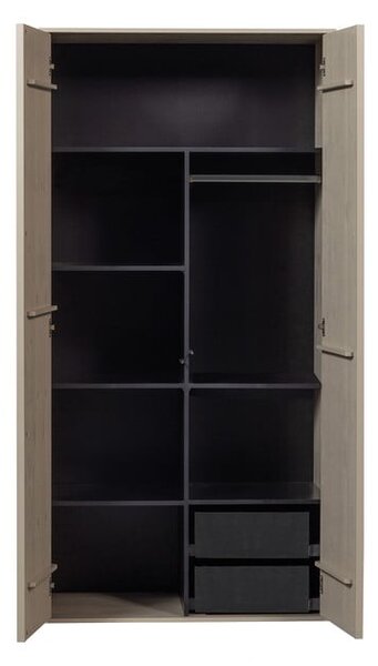 Ripiano supplementare grigio 2 pezzi 48x1,5 cm Daily - vtwonen