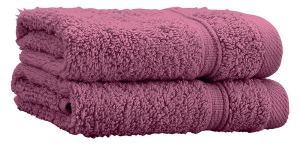 Set di asciugamani tipo terry rosa scuro in cotone 2 pz 30x30 cm Zero Twist – Catherine Lansfield