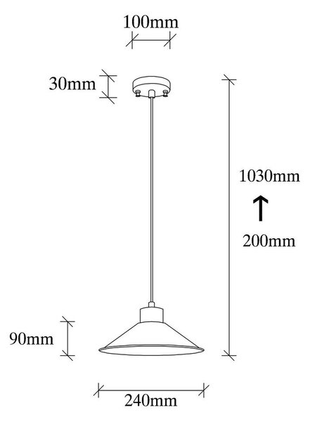 Lampadario turchese/di colore naturale con paralume in metallo ø 24 cm Manavgat – Opviq lights