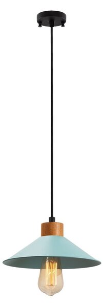 Lampadario turchese/di colore naturale con paralume in metallo ø 24 cm Manavgat – Opviq lights