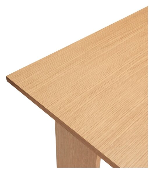 Tavolo da lavoro con piano in rovere 70x140 cm Forma - Hübsch